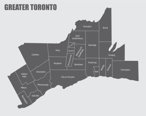 Greater Toronto Area Map